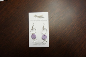 Lavender dangle earrings