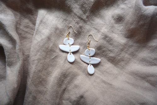 Lavender geometric earrings