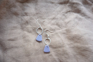 Periwinkle bell earrings