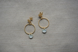 Gradient blue earrings