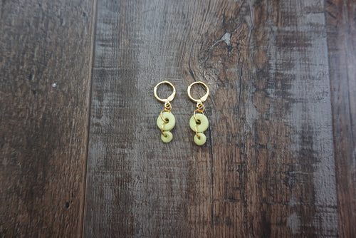 Sage green tiered circles