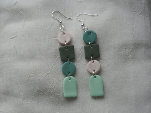 Muted tone earrings