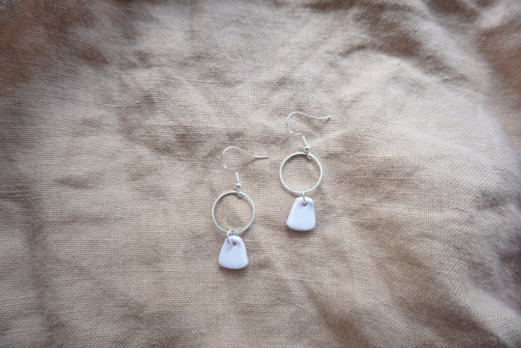 Lilac bell earrings