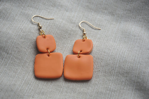 Rust orange dual squares